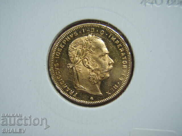 20 Φράγκα / 8 Φλορίνια 1886 Αυστρία (Αυστρία) - AU/Unc (χρυσός) - 7