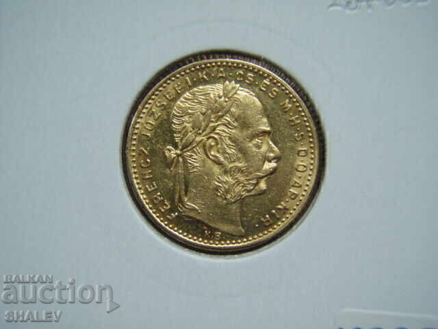 20 Φράγκα / 8 Φοριντ 1884 Ουγγαρία (Ungariya) - XF/AU (χρυσός) - 5