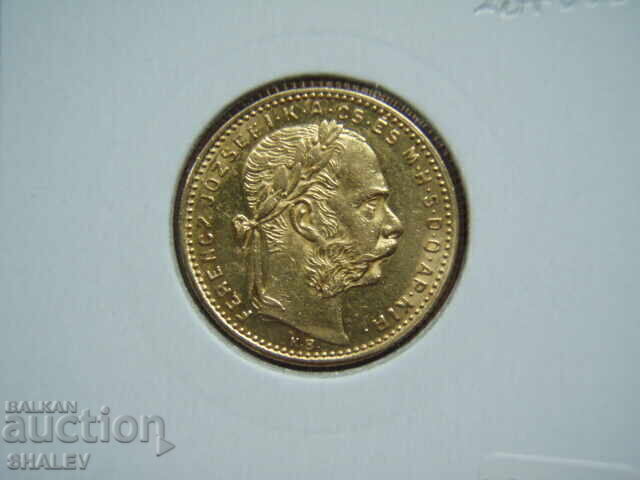 20 Φράγκα / 8 Φοριντ 1884 Ουγγαρία (Ungariya) - XF/AU (χρυσός) - 6 20 Φράγκα / 8 Φοριντ 1884 Ουγγαρία (Ungariya) - XF/AU (χρυσός) - 6