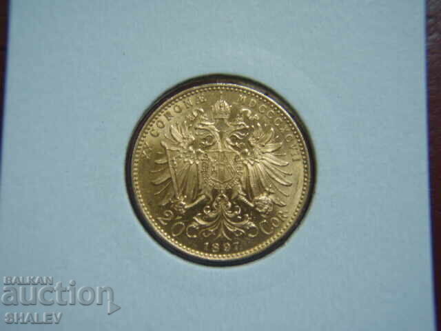 20 Κορόνα 1897 Αυστρία (20 korona Avstriya) - AU+ (χρυσός) με τιμή 1699.89 BGN | € 869.14