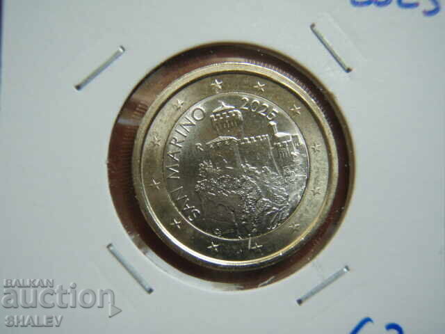 Auction 1 Euro 2025 San Marino - Uncirculated Auction 1 Euro 2025 San Marino - Uncirculated