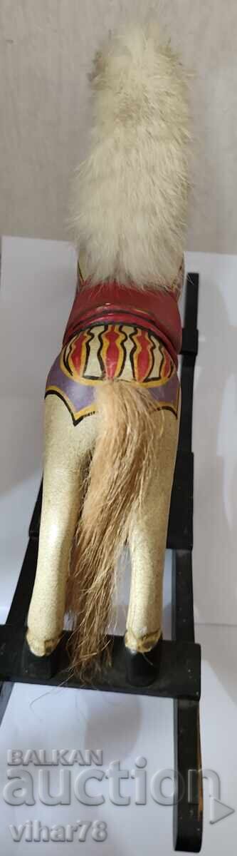 OLD WOODEN FIGURE HORSE - 5 OLD WOODEN FIGURE HORSE - 5