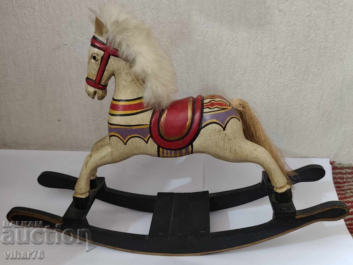 OLD WOODEN FIGURE HORSE OLD WOODEN FIGURE HORSE