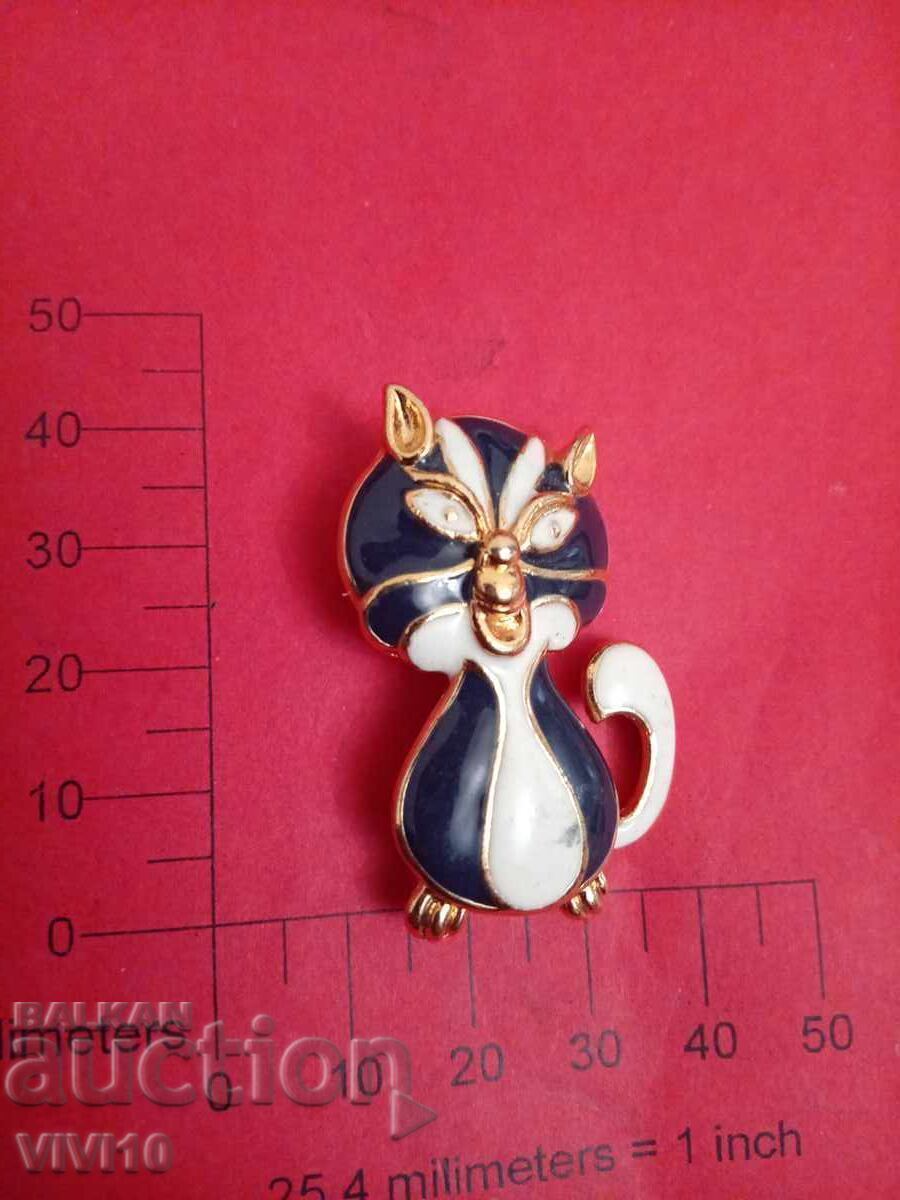Antique Enamel Brooch