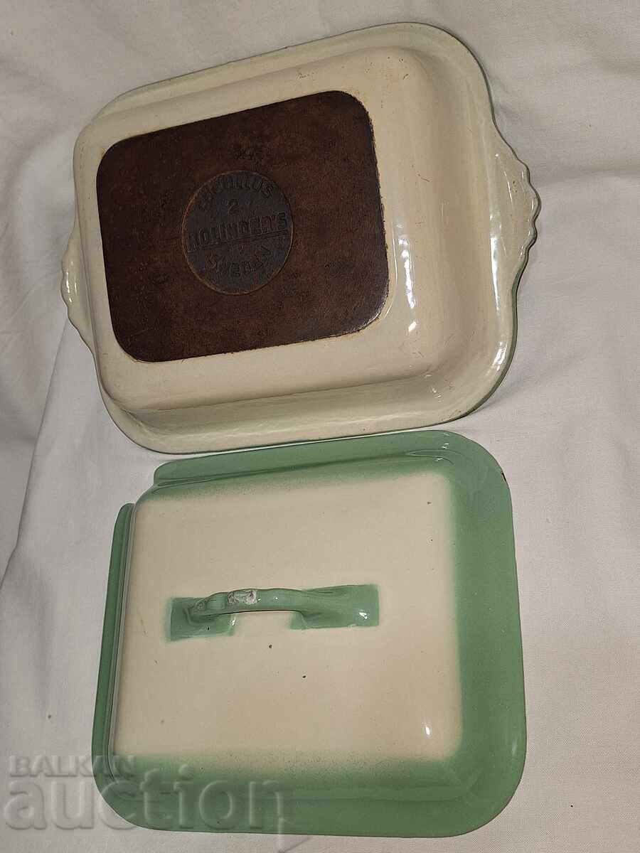 Винтидж марков чугунен емайлиран съд за печене с капак - 7 Винтидж марков чугунен емайлиран съд за печене с капак - 7