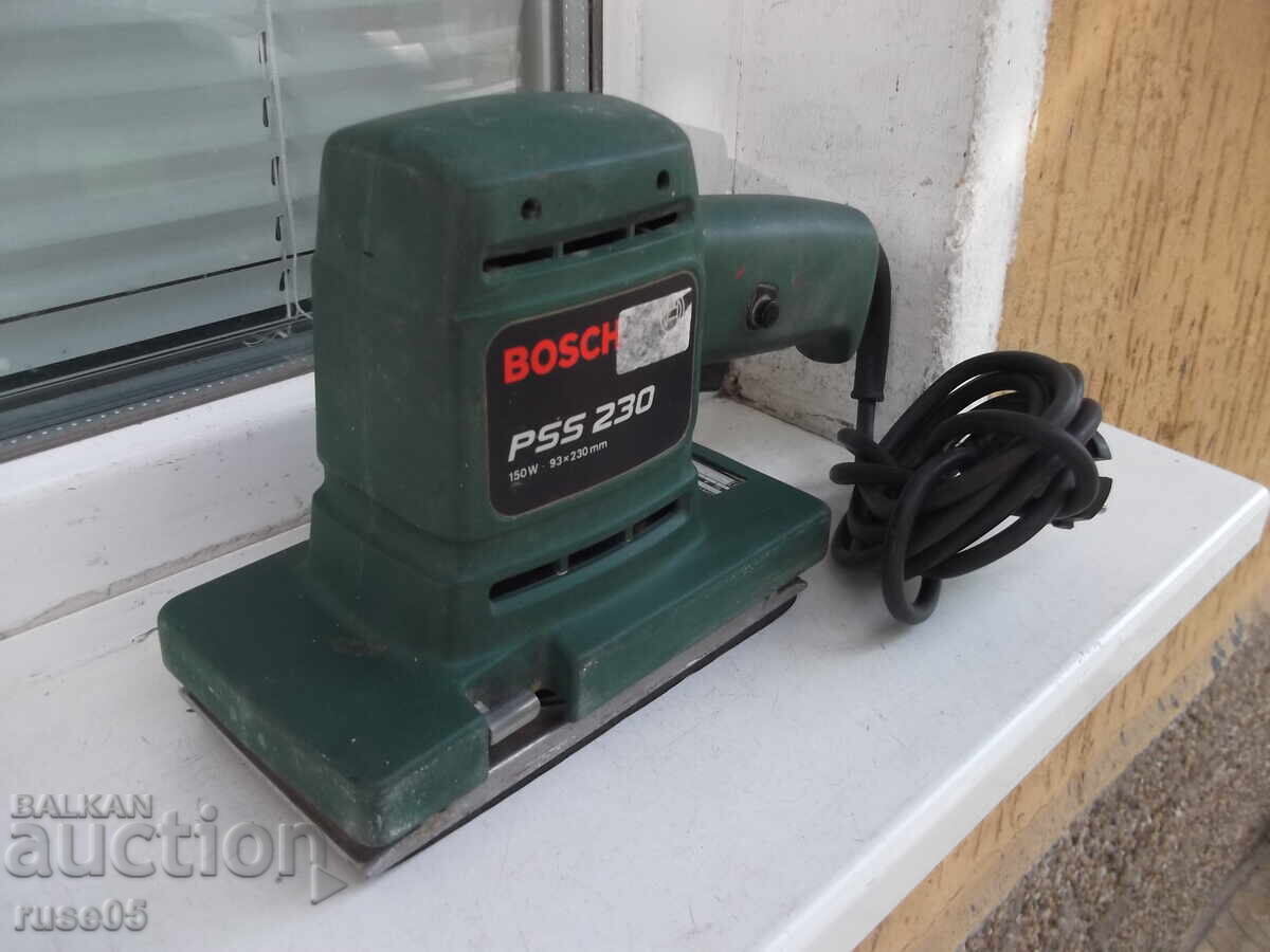 Vibrating sander "BOSCH - PSS 230" working with price 50.00 BGN | € 25.56
