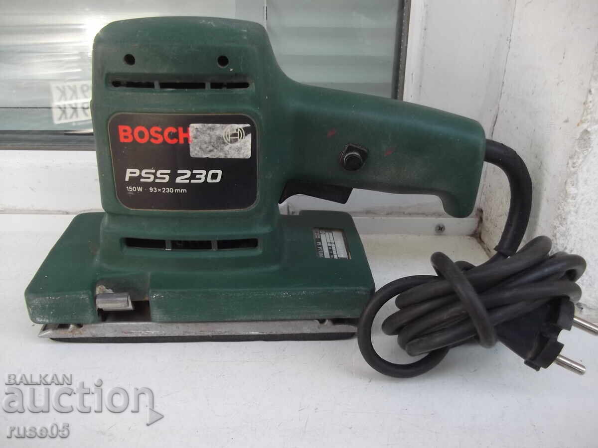 Vibrating sander "BOSCH - PSS 230" working