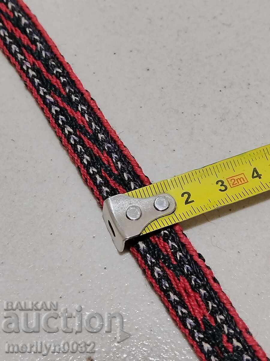 Centură veche țesută manual, 3,50 metri, brâu, curea, costum popular - 5 Centură veche țesută manual, 3,50 metri, brâu, curea, costum popular - 5