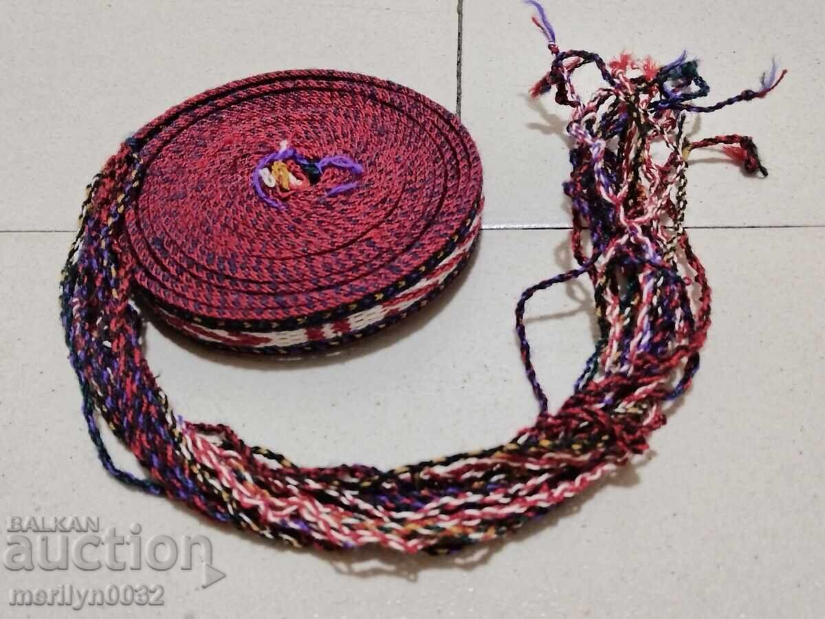 Old hand-woven belt 3.35 meters sash belt folk costume with price 95.00 BGN | € 48.57