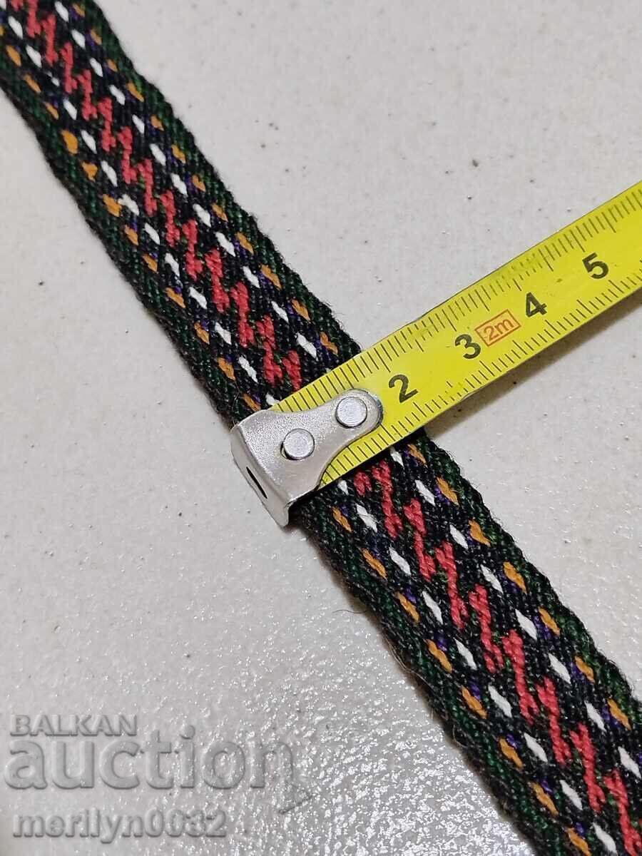 Old hand-woven belt 2.65 meters sash belt folk costume - 5 Old hand-woven belt 2.65 meters sash belt folk costume - 5