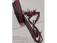 Centură veche țesută manual, 2.80 metri, curea, brâu, costum popular