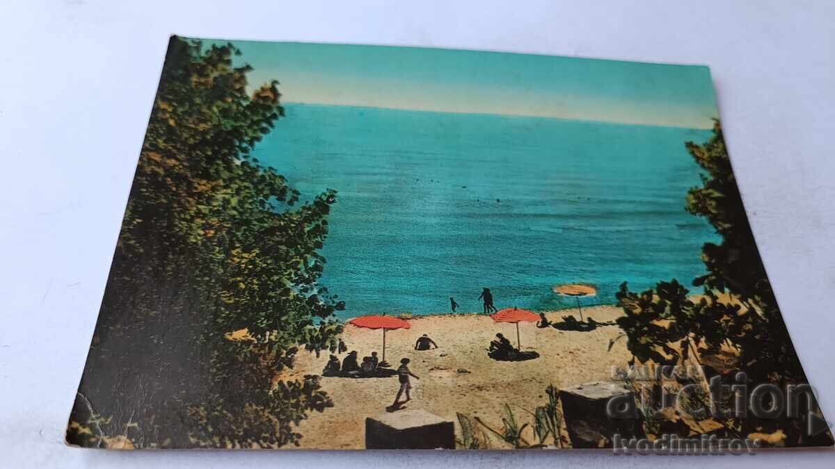 Пощенска картичка Обзор Плажът 1962 Пощенска картичка Обзор Плажът 1962
