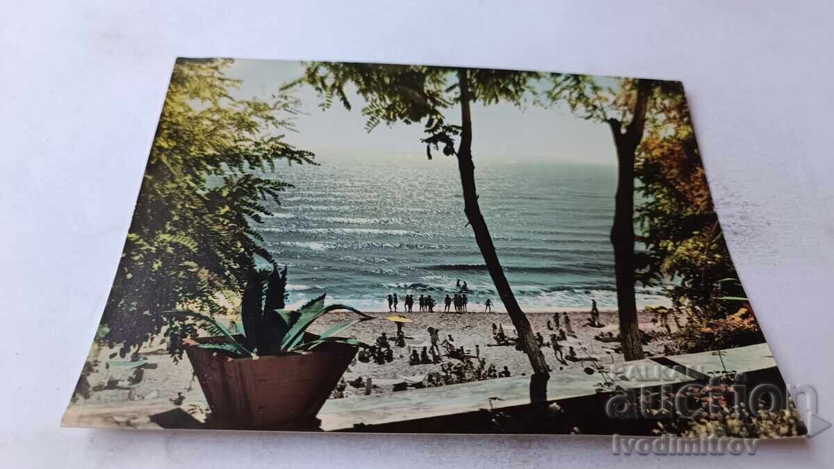Postcard Obzor View from the beach 1964