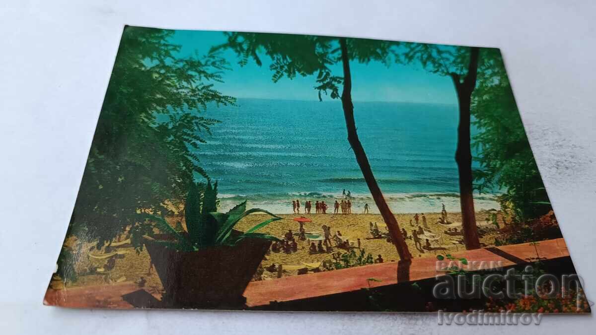 Postcard Obzor View from the beach 1962 Postcard Obzor View from the beach 1962