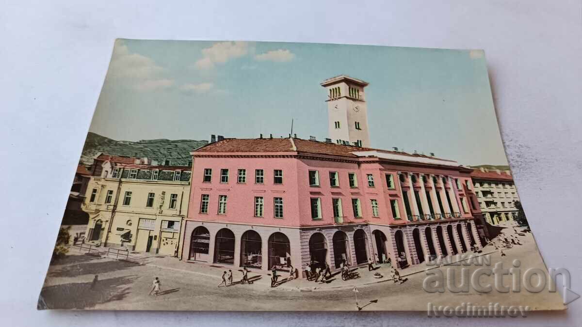 Postcard Sliven City People's Council 1961