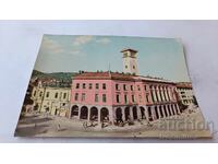 Пощенска картичка Сливен Градският народен съвет 1961