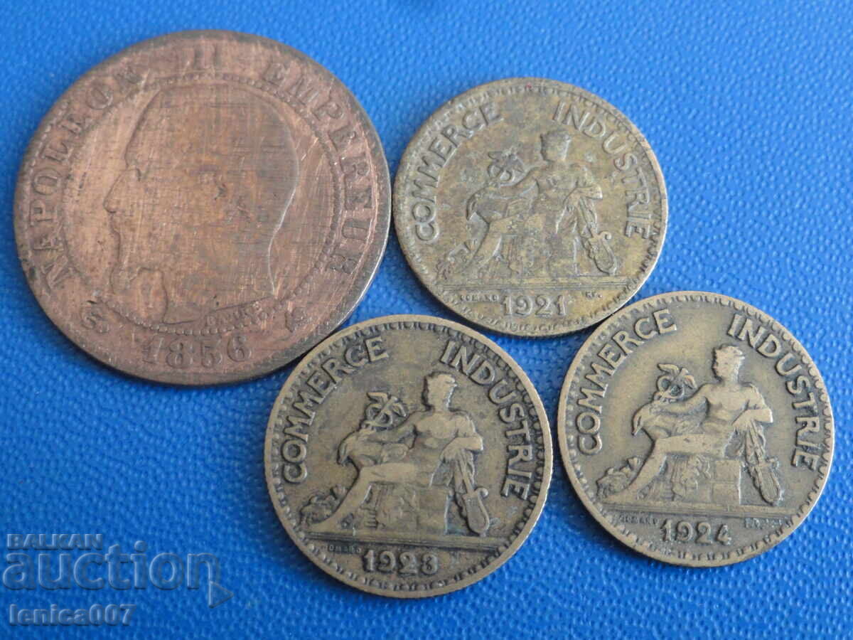 Γαλλία 1856-1924 - Νομίσματα (4 τεμάχια) - 5