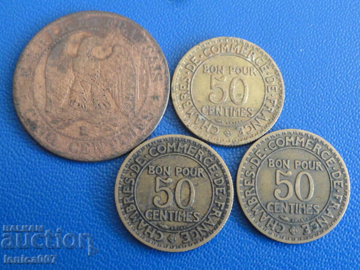 Γαλλία 1856-1924 - Νομίσματα (4 τεμάχια) - 6