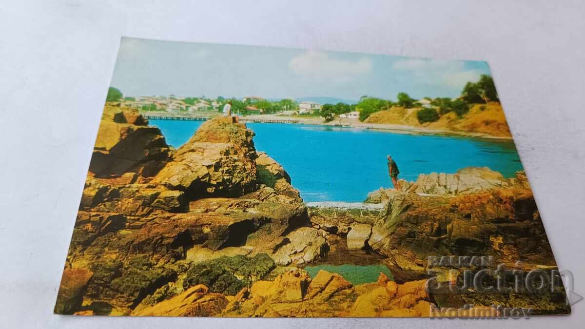 Пощенска картичка Ахтопол Изглед 1971