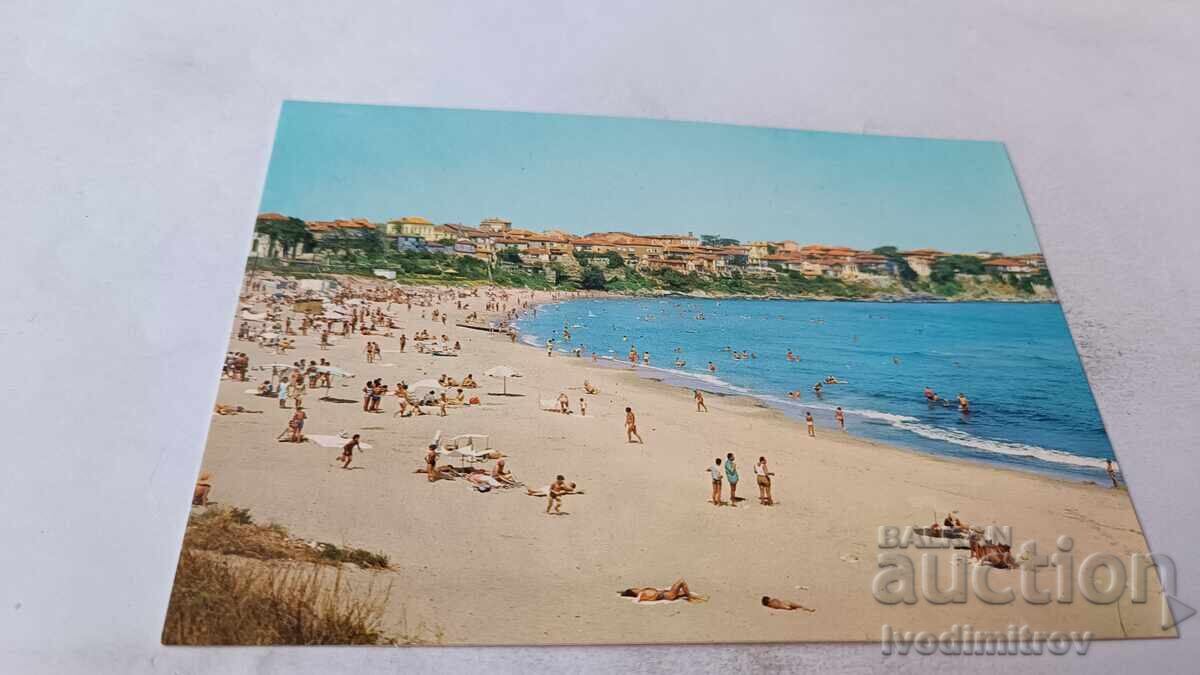 Ταχυδρομική κάρτα Σωζόπολη Παραλία της πόλης 1975