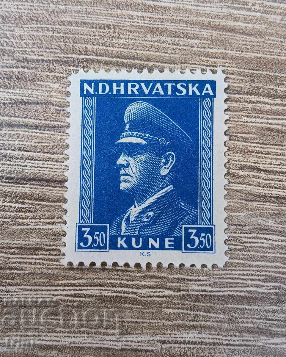 Croatia 1943 Ante Pavelić MNH Croatia 1943 Ante Pavelić MNH