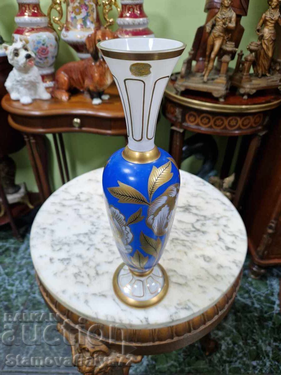 Υπέροχο σπάνιο αντίκα συλλεκτικό βάζο Βοημίας με τιμή 144.00 BGN | € 73.63