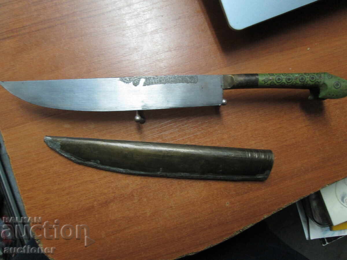 CUȚIT BOSNIAC VECHI AUTENTIC CU TEACĂ - RECHIN cu preț 500.00 BGN | € 255.65