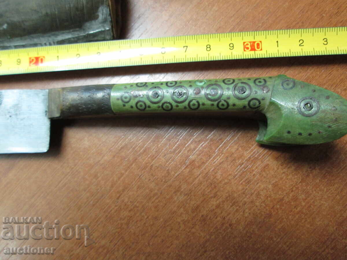 CUȚIT BOSNIAC VECHI AUTENTIC CU TEACĂ - RECHIN - 5