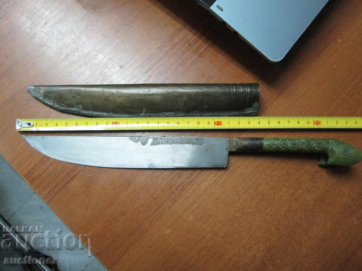 CUȚIT BOSNIAC VECHI AUTENTIC CU TEACĂ - RECHIN - 6