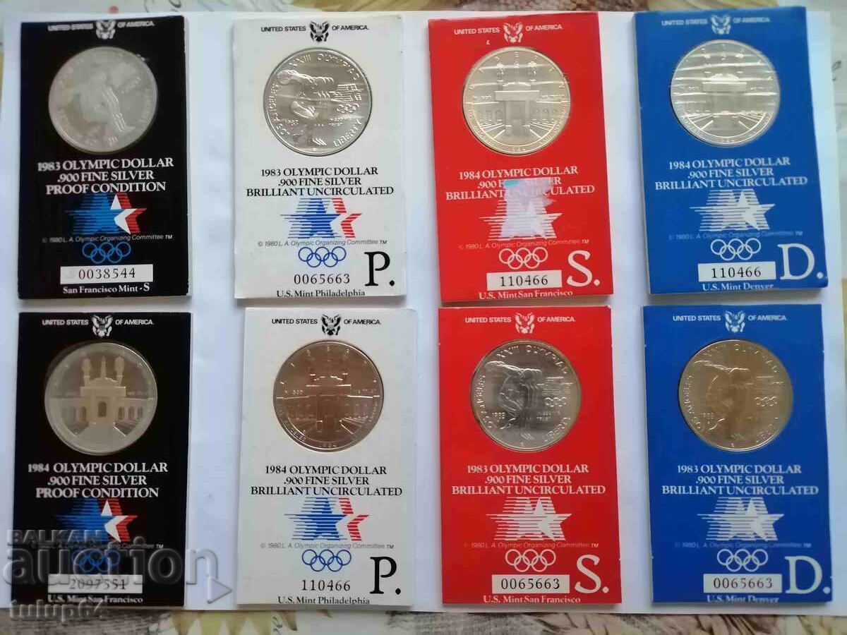 Dolar olimpic 1983/1984 cu preț 120.00 BGN | € 61.36