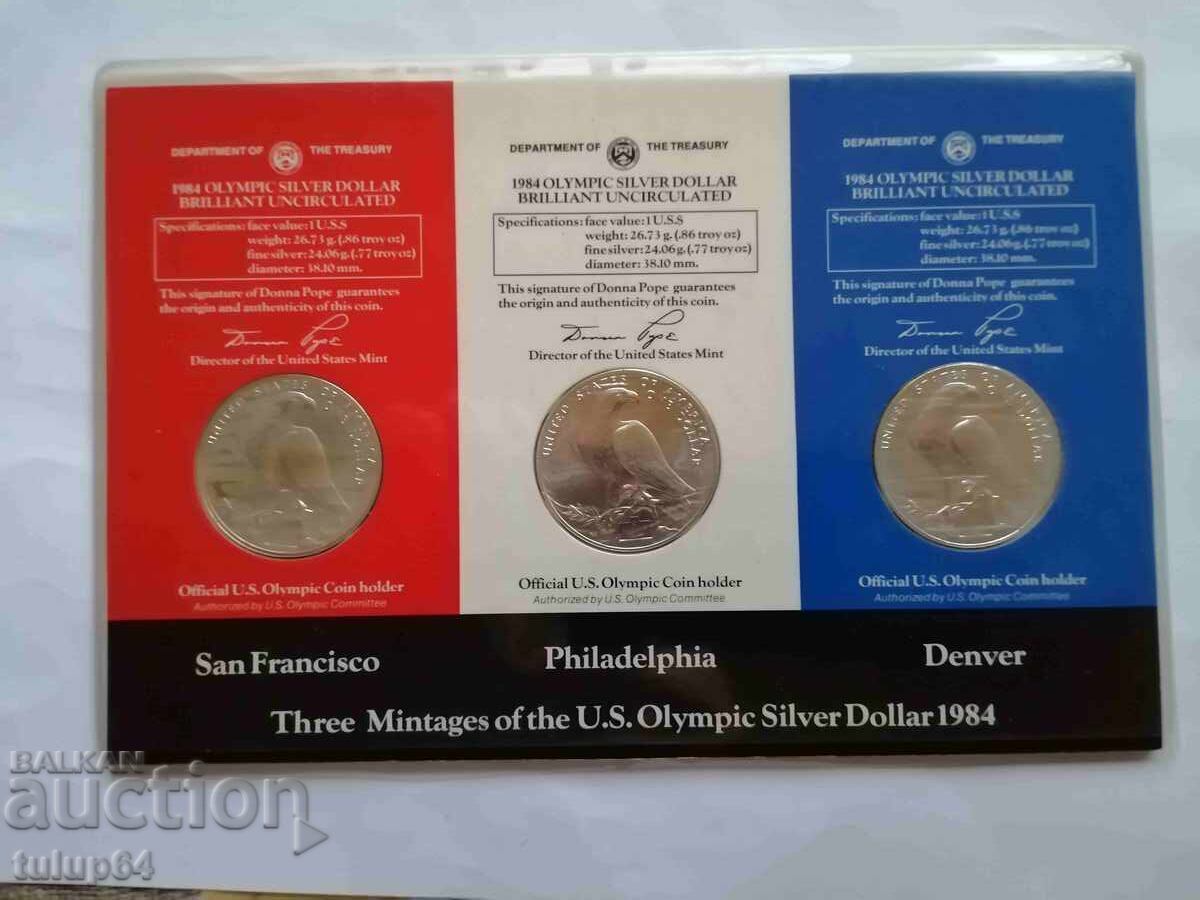 Олимпийски долар 1984 set с цена 330.00 лв. | € 168.73
