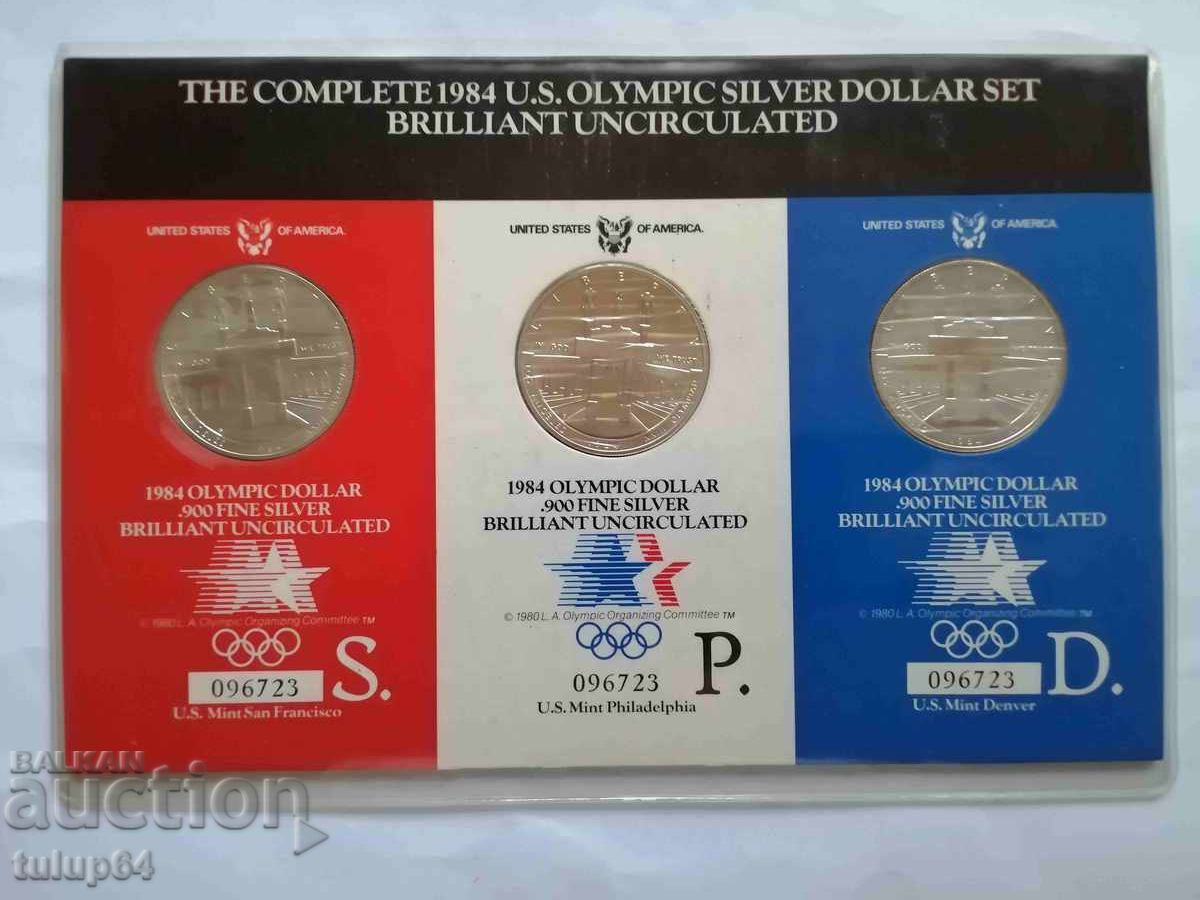 Олимпийски долар 1984 set