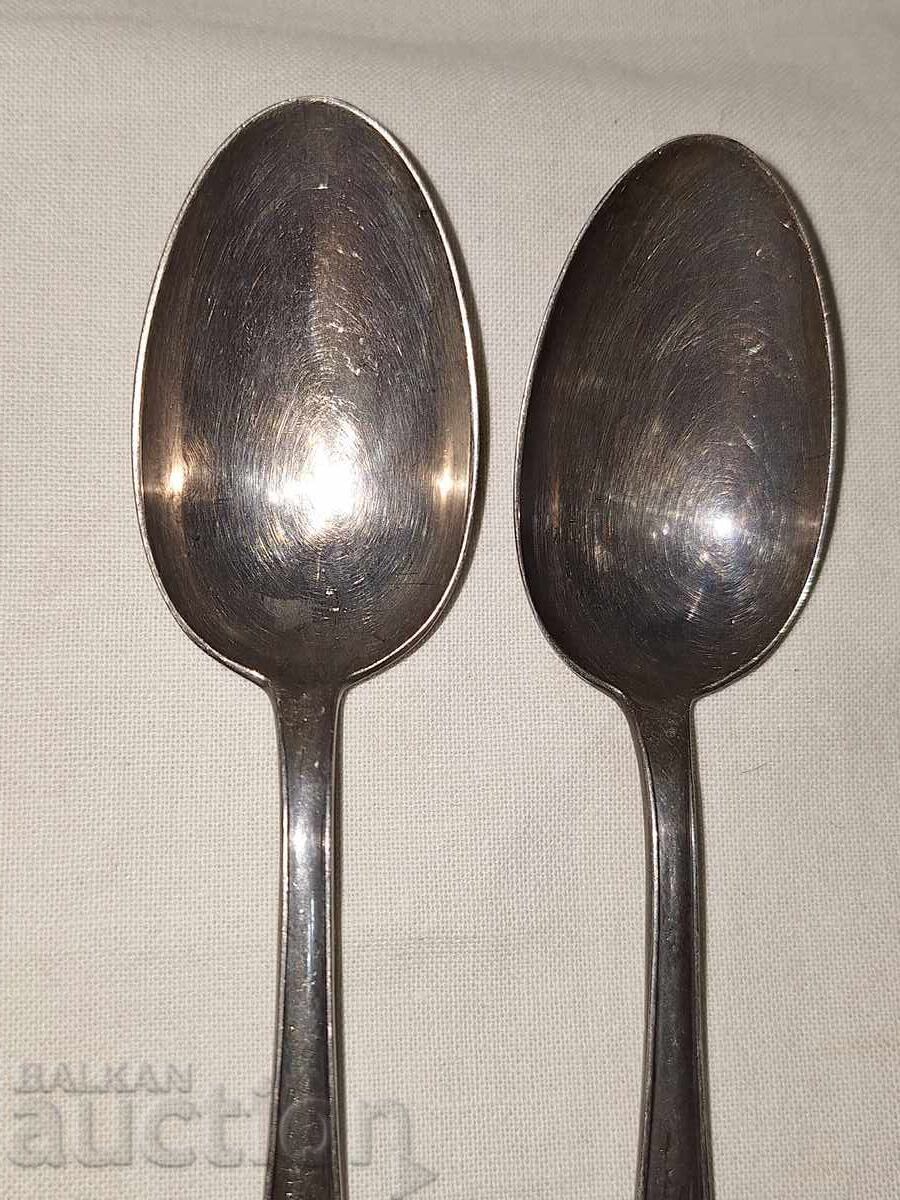 Auction  Two old silver spoons