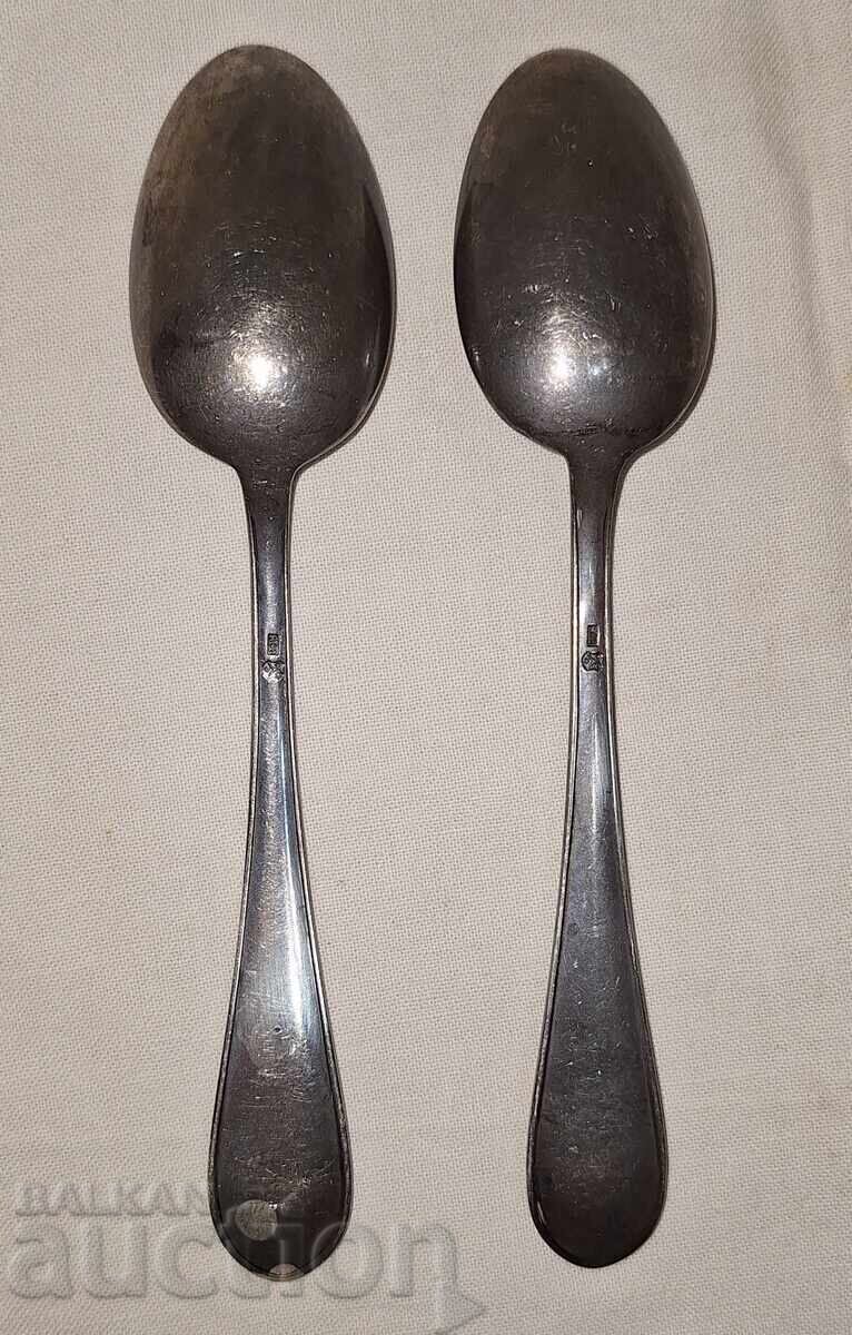 Delivery of Two old silver spoons