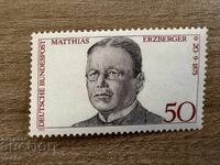 West Germany - 100g from the birth of Matthias Erzberger (1975) MNH