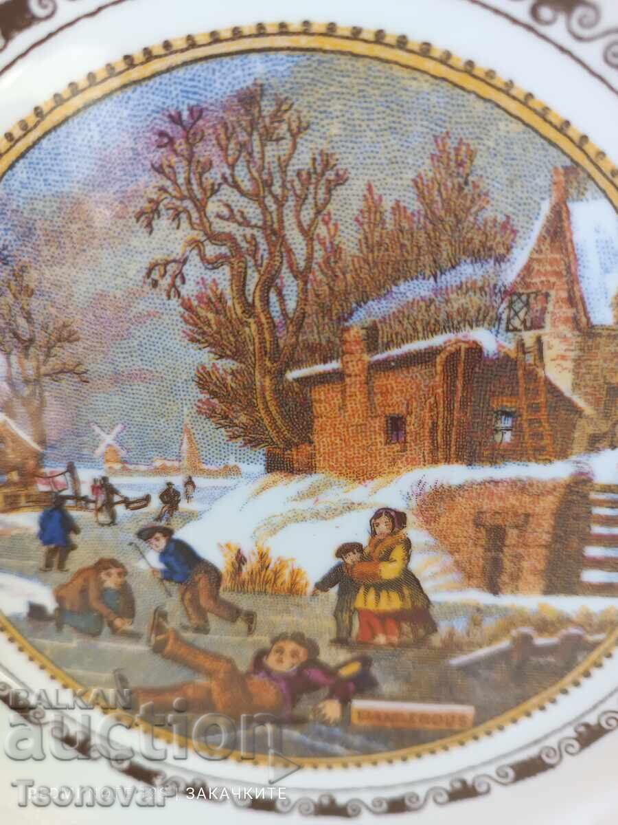 Παράδοση Διακοσμητικό πορσελάνινο πιάτο COALPORT