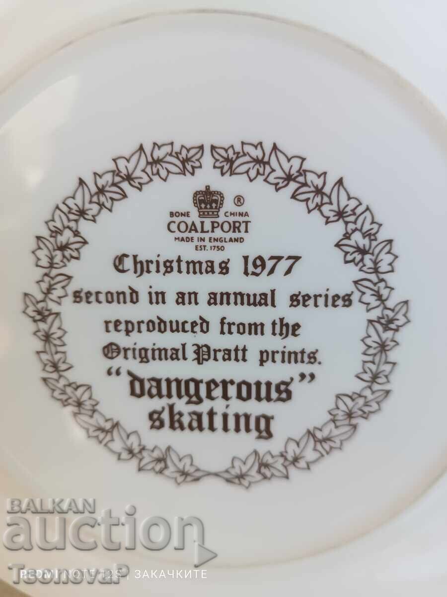 Διακοσμητικό πορσελάνινο πιάτο COALPORT - 6