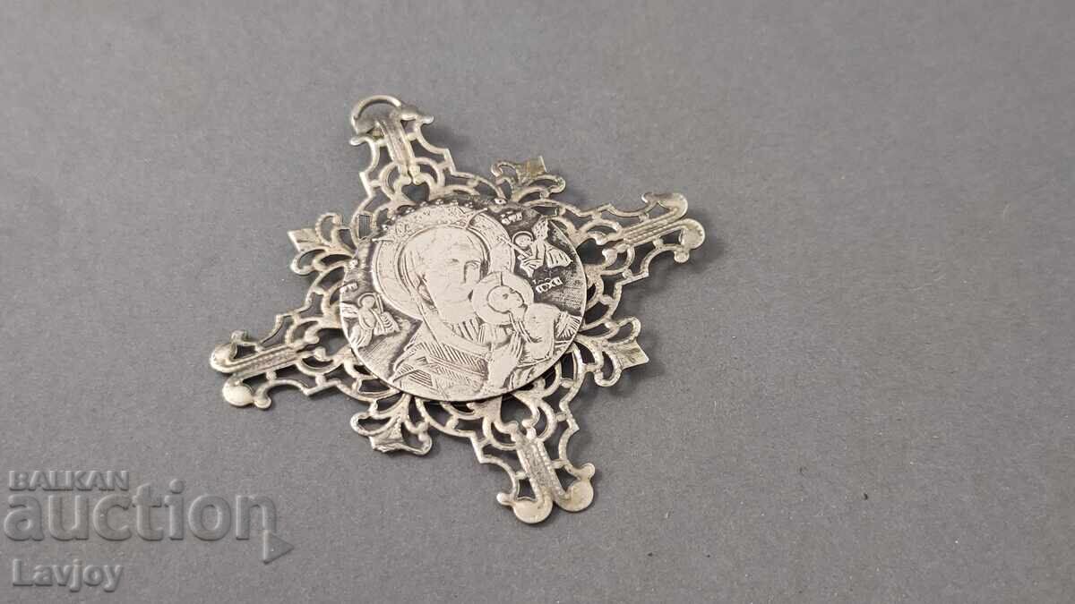 Lacy Cross of the Virgin Mary with the Christ Child pendant with price 60.00 BGN | € 30.68