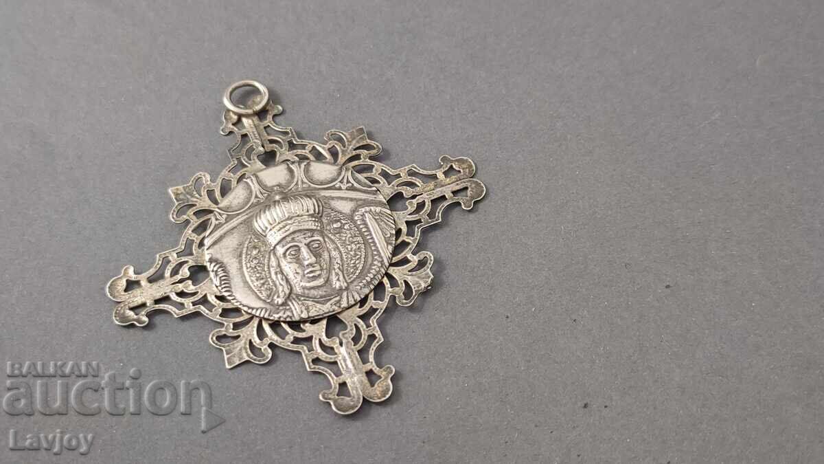 Delivery of Lacy Cross of the Virgin Mary with the Christ Child pendant