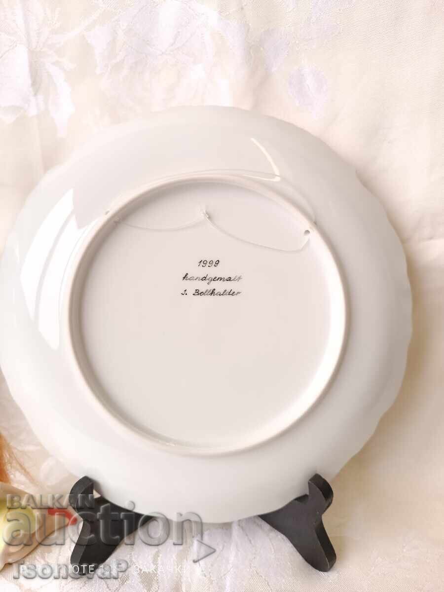 Παράδοση Διακοσμητικό πορσελάνινο πιάτο για κρέμασμα