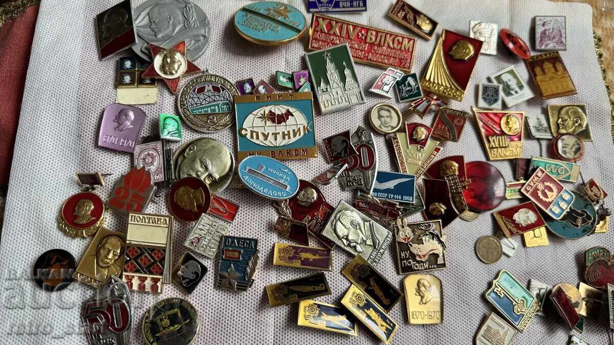 Russian Badges 90 pieces