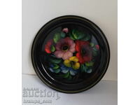 Farfurie metalică pictată