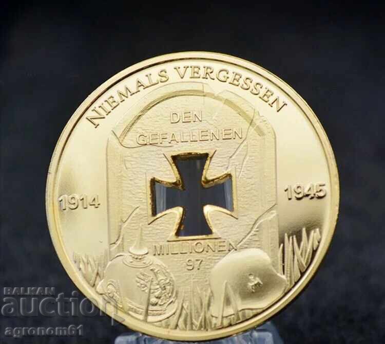 Monede - Placă cu monede naziste de aur - 5