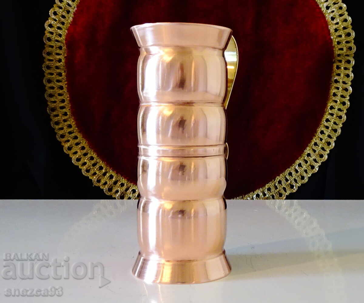 Χάλκινο ποτήρι κρασιού, εξαιρετικά βαρύ 320 γρ - 5