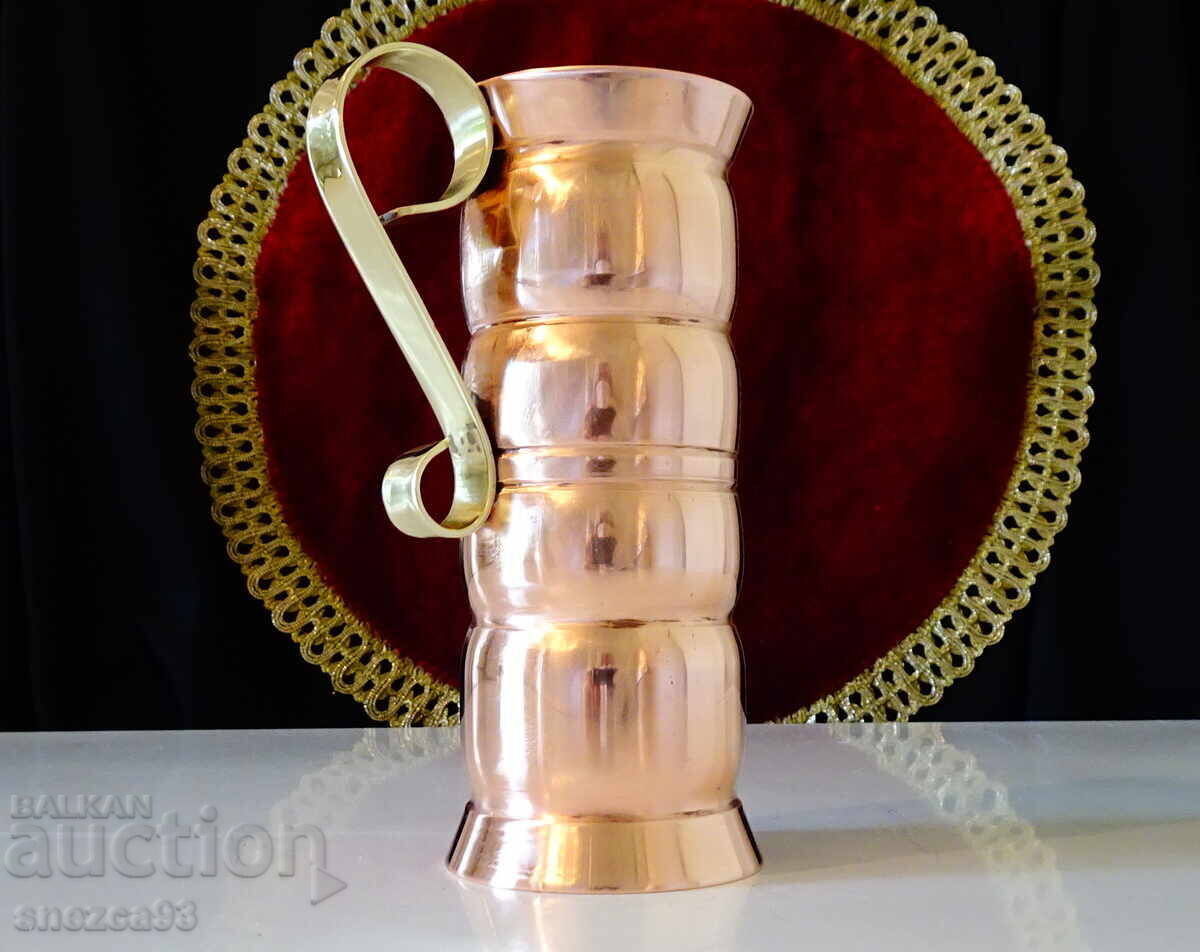 Χάλκινο ποτήρι κρασιού, εξαιρετικά βαρύ 320 γρ