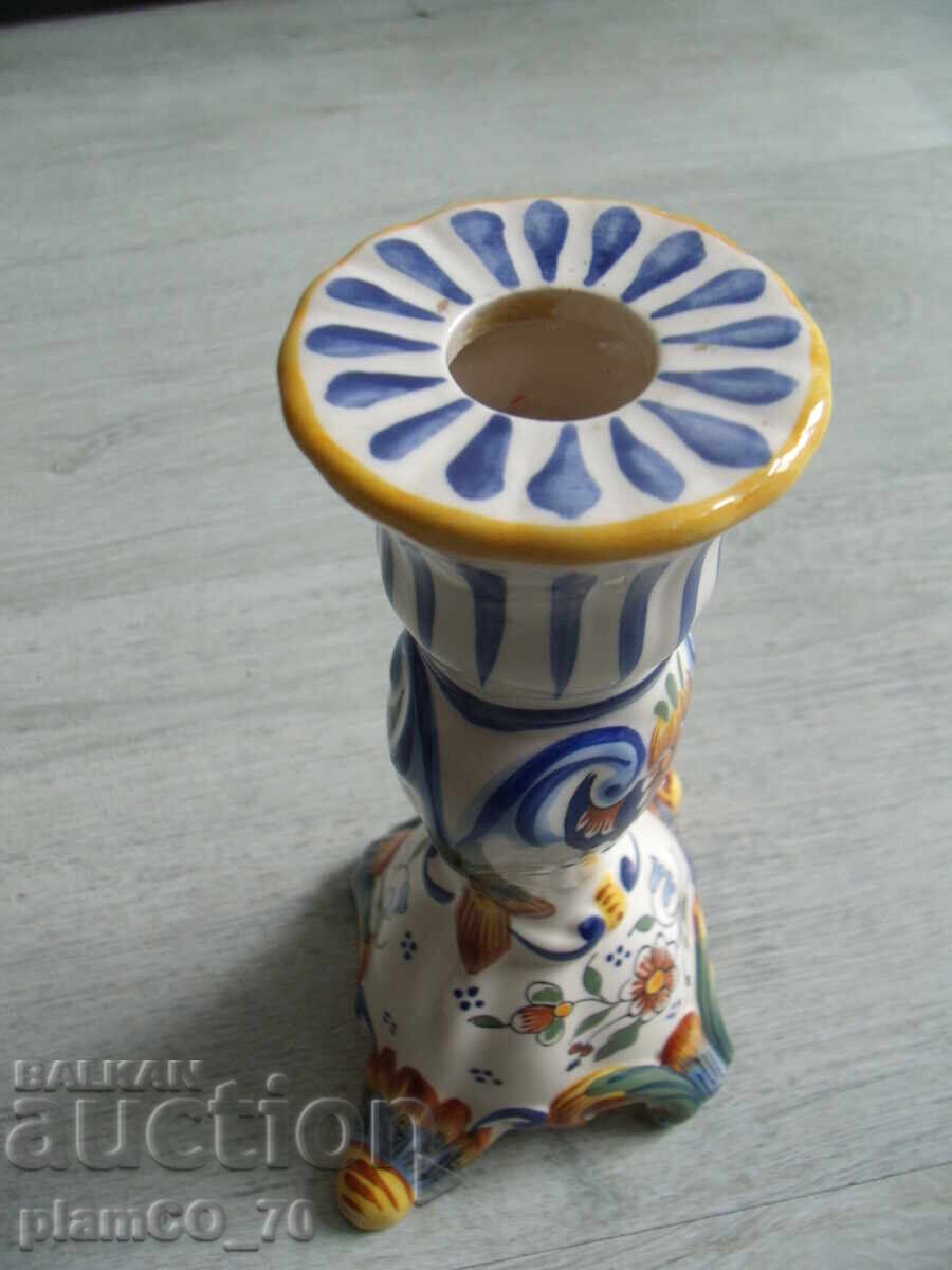 Доставка на №*8048 стар френски порцеланов свещник