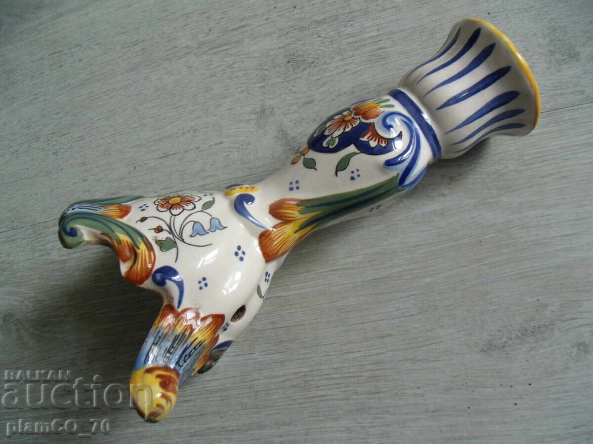 №*8048 стар френски порцеланов свещник - 5