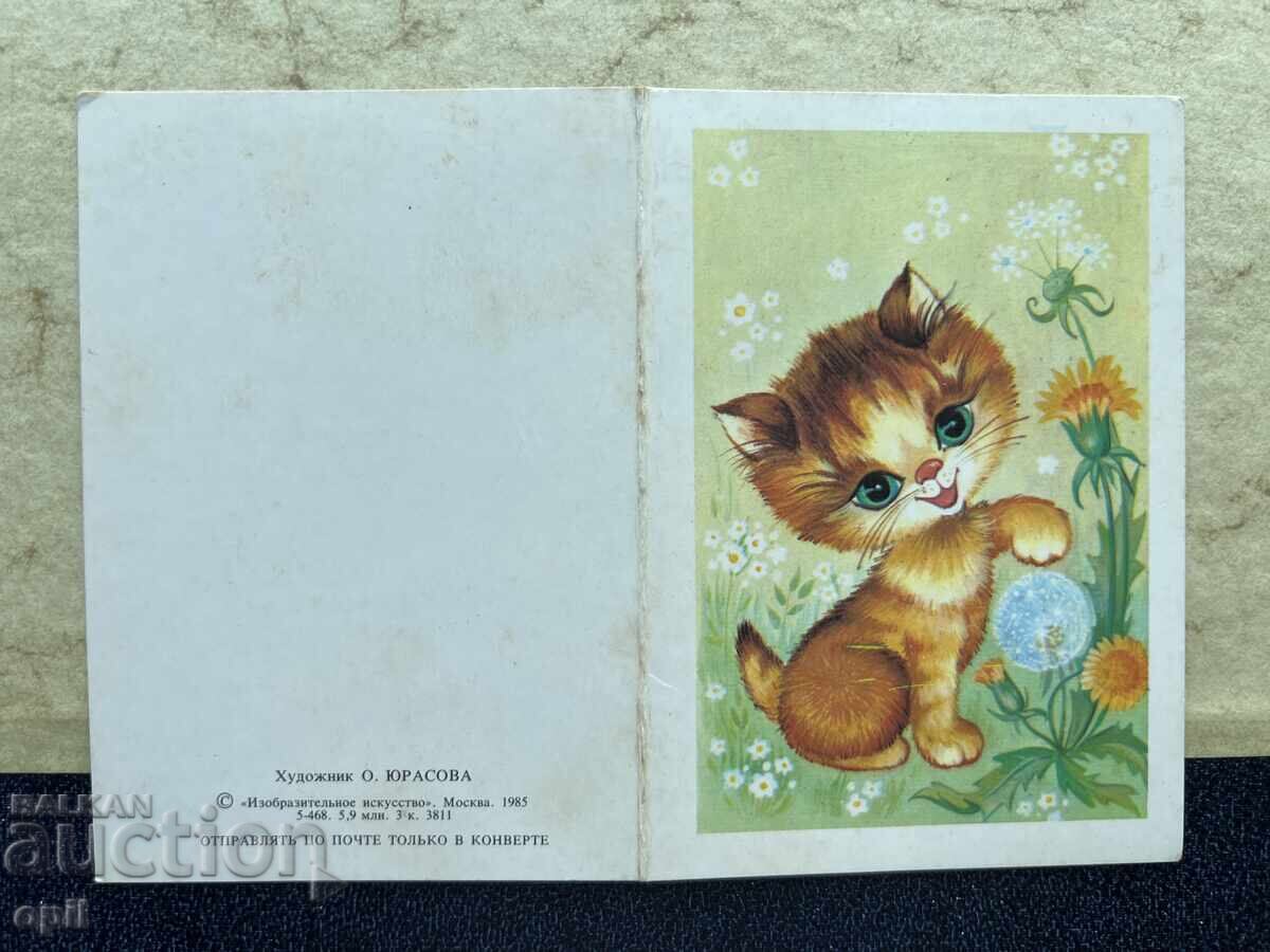 Old Postcard - USSR - Congratulations!