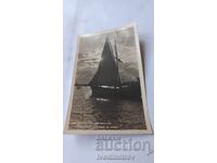 Ταχυδρομική κάρτα Burgas Ηλιοβασίλεμα 1957