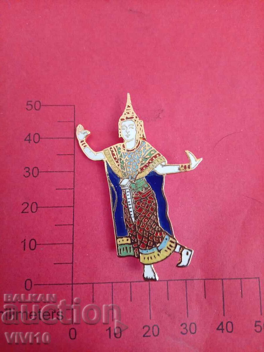 Antique Enamel Brooch